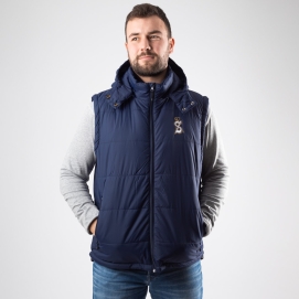 Bodywarmer mit abnehmbarer Kapuze