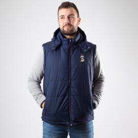 Bodywarmer mit abnehmbarer Kapuze